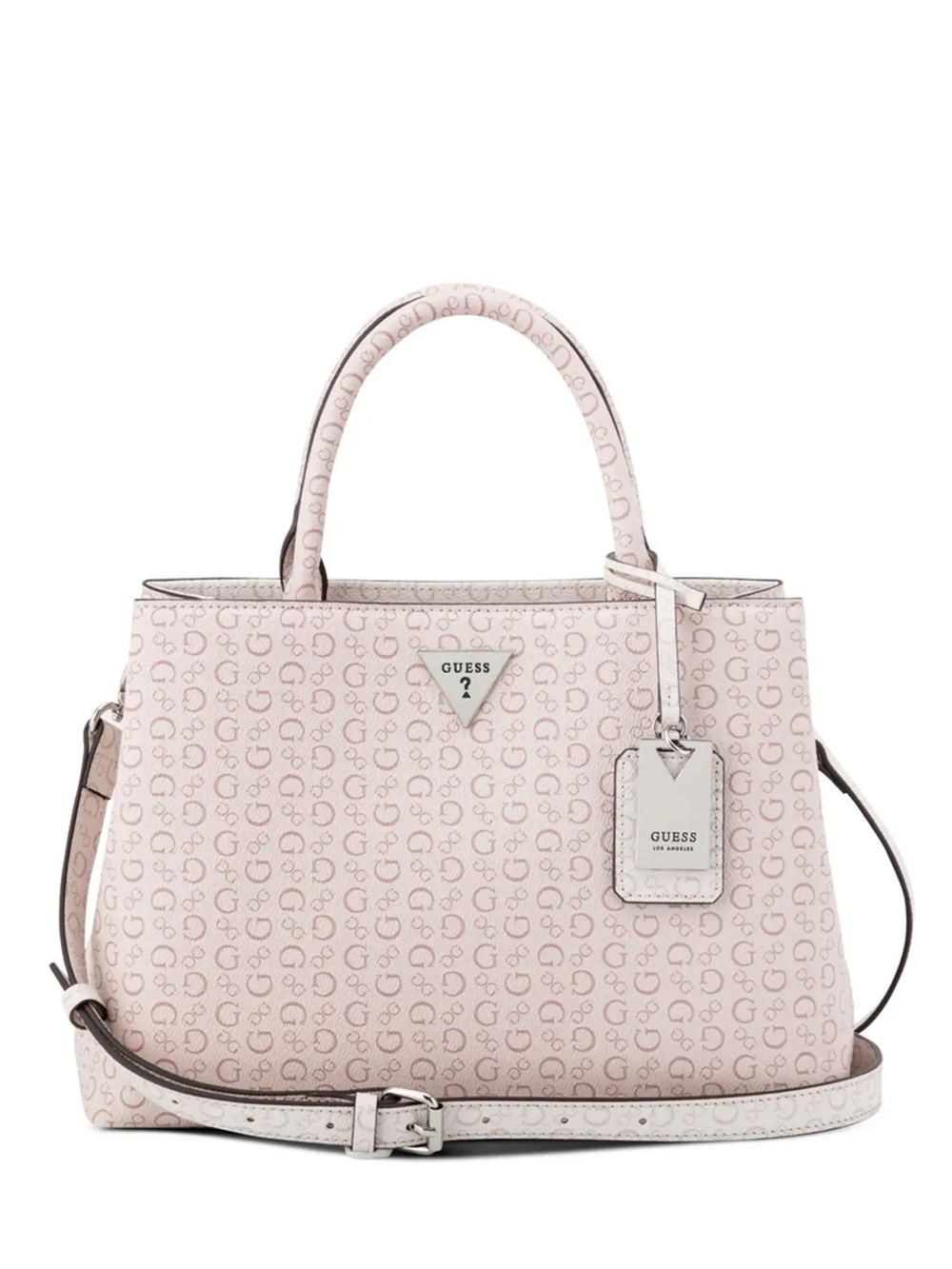 GUESS Peach Jillian Satchel Bag